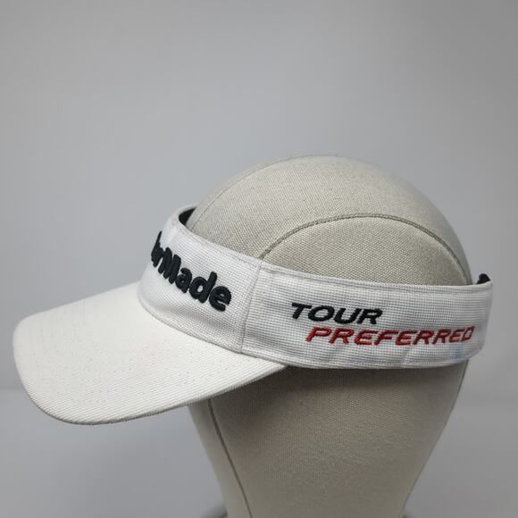 TaylorMade SLDR Tour Preferred Strapback Visor Hat White One Size Outdoor - Picture 3 of 9